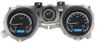 Dakota Digital VHX Gauge System Black Alloy Blue