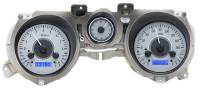 Dakota Digital VHX Gauge System Silver Alloy Blue