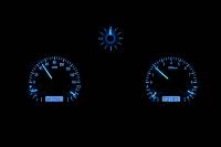 Dakota Digital VHX Gauge System Silver Alloy Blue | 1971-73 Ford Mustang | Dakota Digital | 80161