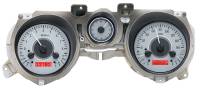 Dakota Digital VHX Gauge System Silver Alloy Red