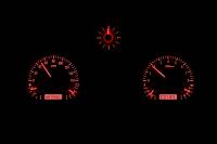 Dakota Digital VHX Gauge System Silver Alloy Red | 1971-73 Ford Mustang | Dakota Digital | 80162