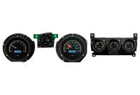 Dakota Digital VHX Gauge System Black Alloy Blue