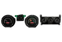 Dakota Digital VHX Gauge System Black Alloy Red
