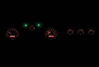 Dakota Digital VHX Gauge System Black Alloy Red | 1971-73 Ford Mustang | Dakota Digital | 80165