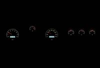Dakota Digital VHX Gauge System Black Alloy White | 1971-73 Ford Mustang | Dakota Digital | 80166
