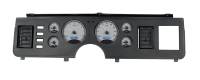 Dakota Digital VHX Gauge System Silver Alloy Blue