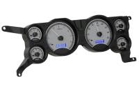 Dakota Digital VHX Gauge System Silver Alloy Blue | 1979-86 Ford Mustang | Dakota Digital | 80173