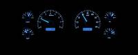 Dakota Digital VHX Gauge System Silver Alloy Blue | 1979-86 Ford Mustang | Dakota Digital | 80173