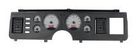 Dakota Digital VHX Gauge System Silver Alloy Red