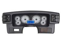 Dakota Digital VHX Gauge System Silver Alloy Blue