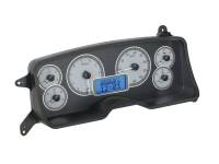 Dakota Digital VHX Gauge System Silver Alloy Blue | 1987-89 Ford Mustang | Dakota Digital | 80180