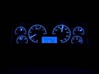 Dakota Digital VHX Gauge System Silver Alloy Blue | 1987-89 Ford Mustang | Dakota Digital | 80180
