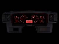 Dakota Digital VHX Gauge System Silver Alloy Red | 1987-89 Ford Mustang | Dakota Digital | 80181