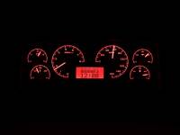 Dakota Digital VHX Gauge System Silver Alloy Red | 1987-89 Ford Mustang | Dakota Digital | 80181