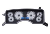 Dakota Digital VHX Gauge System Silver Alloy Blue