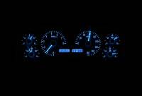 Dakota Digital VHX Gauge System Silver Alloy Blue | 1990-93 Ford Mustang | Dakota Digital | 80189