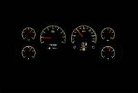 Dakota Digital HDX Gauge System Silver Alloy | 1990-93 Ford Mustang | Dakota Digital | 80193