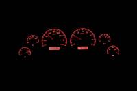 Dakota Digital VHX Gauge System Black Alloy Red | 1994-04 Ford Mustang | Dakota Digital | 80196
