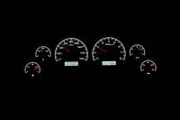 Dakota Digital VHX Gauge System Black Alloy White | 1994-04 Ford Mustang | Dakota Digital | 80197