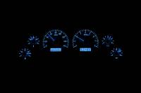 Dakota Digital VHX Gauge System Silver Alloy Blue | 1994-04 Ford Mustang | Dakota Digital | 80198