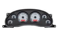 Dakota Digital VHX Gauge System Silver Alloy Red