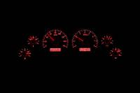 Dakota Digital VHX Gauge System Silver Alloy Red | 1994-04 Ford Mustang | Dakota Digital | 80199