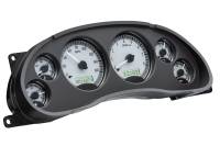 Dakota Digital VHX Gauge System Silver Alloy White | 1994-04 Ford Mustang | Dakota Digital | 80200