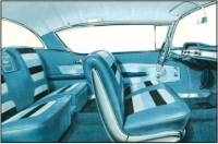 Blue/Silver/Blue Seat Cover