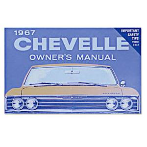 Classic Chevelle, Malibu, & El Camino Parts - Books & Manuals - Owners Manuals