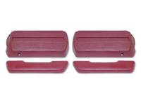 Arm Rest Parts - Arm Rest Pads - OER (Original Equipment Reproduction) - Front Armrests Red