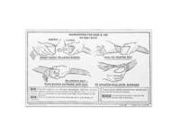 Decals & Stickers - Interior Decals - Jim Osborn Reproductions - Seat Belt Instruction Card