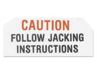Decals & Stickers - Jack Instruction Decals - Jim Osborn Reproductions - Jack Base Caution Decal