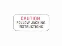 Decals & Stickers - Jack Instruction Decals - Jim Osborn Reproductions - Jack Base Caution Decal