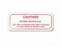 Decals & Stickers - Jack Instruction Decals - Jim Osborn Reproductions - Caution Jack Decal