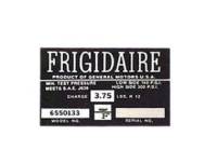 Factory AC/Heater Parts - Factory AC System Decals - Jim Osborn Reproductions - Frigidaire Air Comp Decal