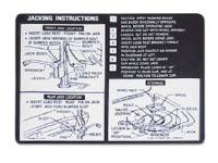 Decals & Stickers - Jack Instructions - Jim Osborn Reproductions - Jack Instructions
