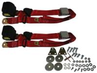 3-Point Seat Belts Red
