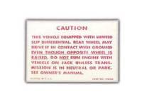 Decals & Stickers - Exterior Decals - Jim Osborn Reproductions - Posi-Tract Warning Tag