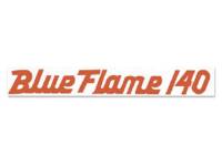 Valve Cover Decal 140 HP Blue Flame