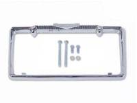 Accessory Rear License Plate Frame Silver