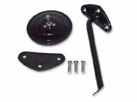 Outside Mirror Parts - Outside Mirror Kits - H&H Classic Parts - Round Mirror Kit LH Black