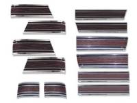 Side Moldings - 1969-72 Moldings - H&H Classic Parts - Complete Lower Side Molding Kit with Woodgrain