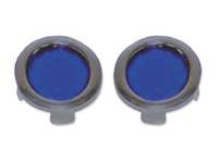 Classic Tri-Five Parts - United Pacific - Blue Dot with Chrome Ring