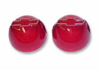 Taillight Parts - Taillight Lenses - Trim Parts USA - Taillght Lens with Chrome Bowtie