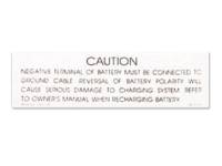 Battery Caution Decal